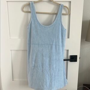 H&M Terry Light Blue Sleeveless Dress